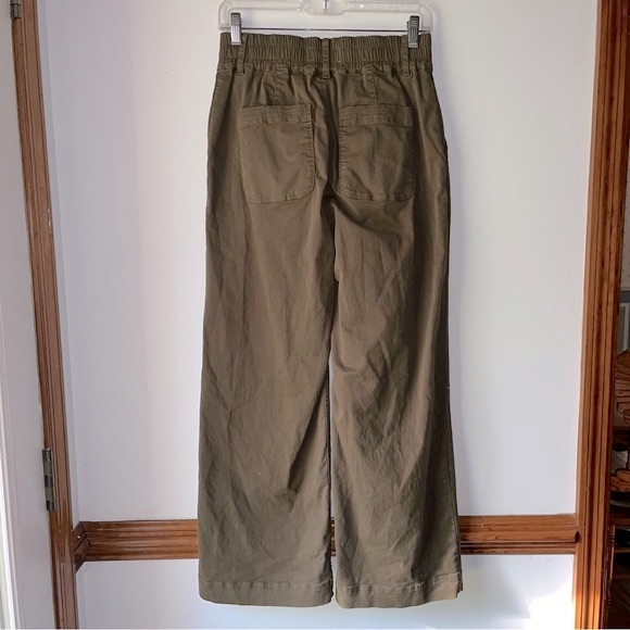 Michael Stars Kenya Cotton Twill High Rise Wide Leg Pant - Picture 9 of 14